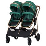 Carucior gemeni Chipolino Duo Smart 2 in 1 avocado fotografia produsului