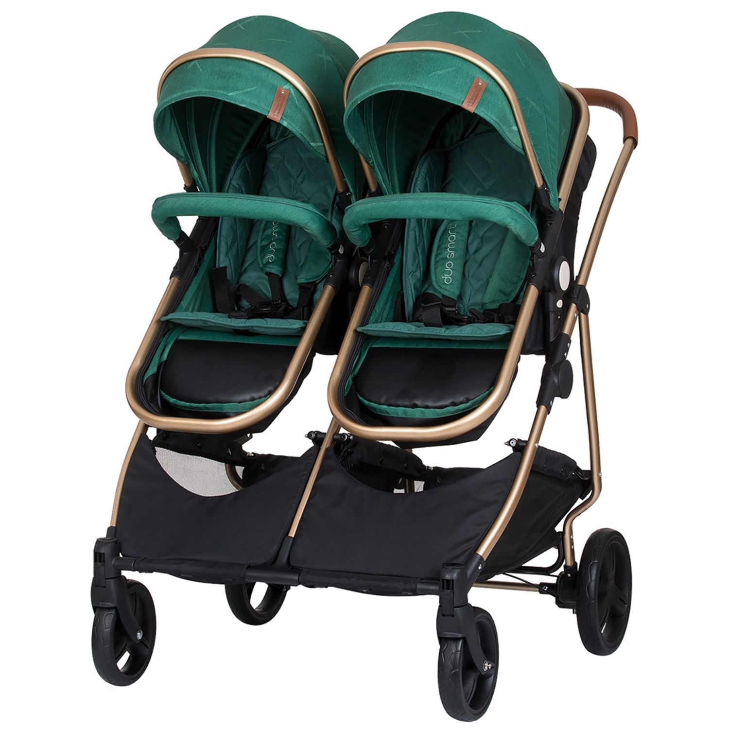 Carucior gemeni Chipolino Duo Smart 2 in 1 avocado fotografia produsului
