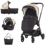 Carucior Chipolino Emotion 3 in 1 gold fotografia produsului