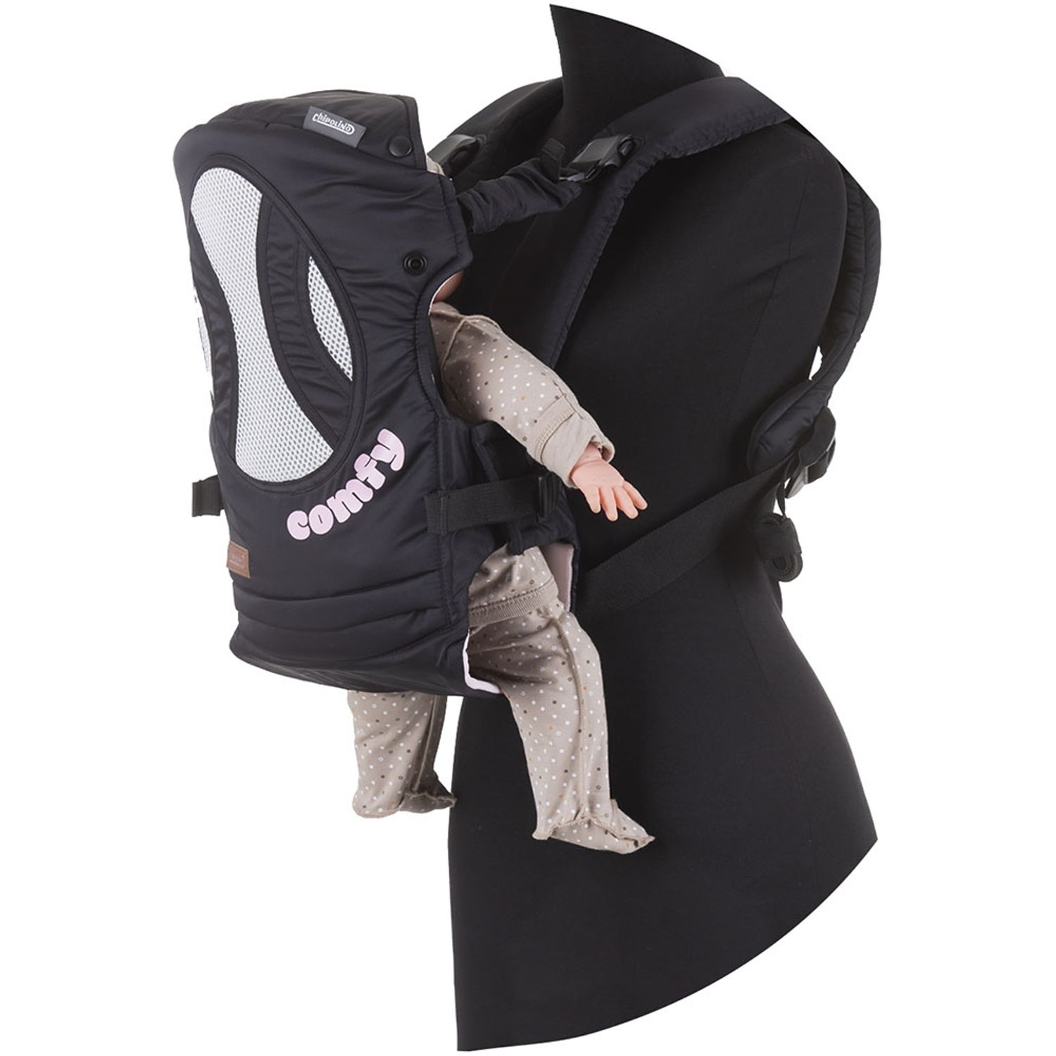 Marsupiu Chipolino Comfy black pink fotografia produsului