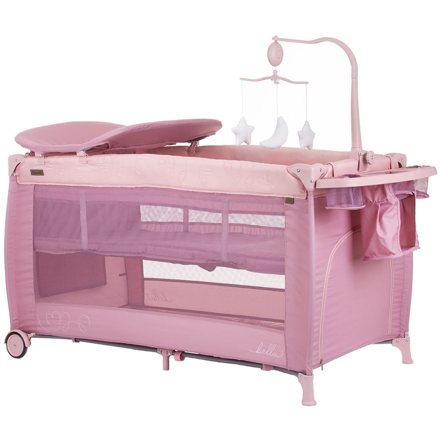 Patut pliabil Chipolino Bella rose water fotografia produsului