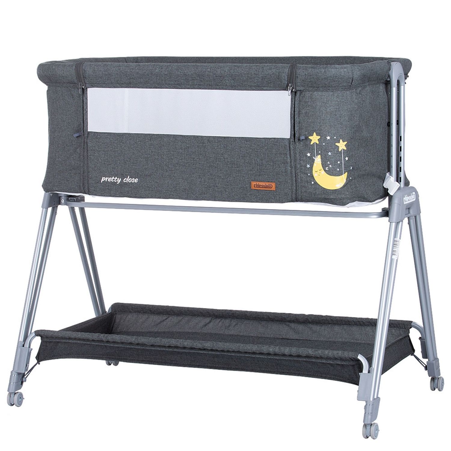 Patut Co-Sleeper Chipolino Pretty Close anthracite fotografia produsului