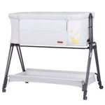 Patut Co-Sleeper Chipolino Pretty Close platinum fotografia produsului