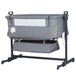 Patut Co-Sleeper Chipolino Close To Me platinum fotografia produsului