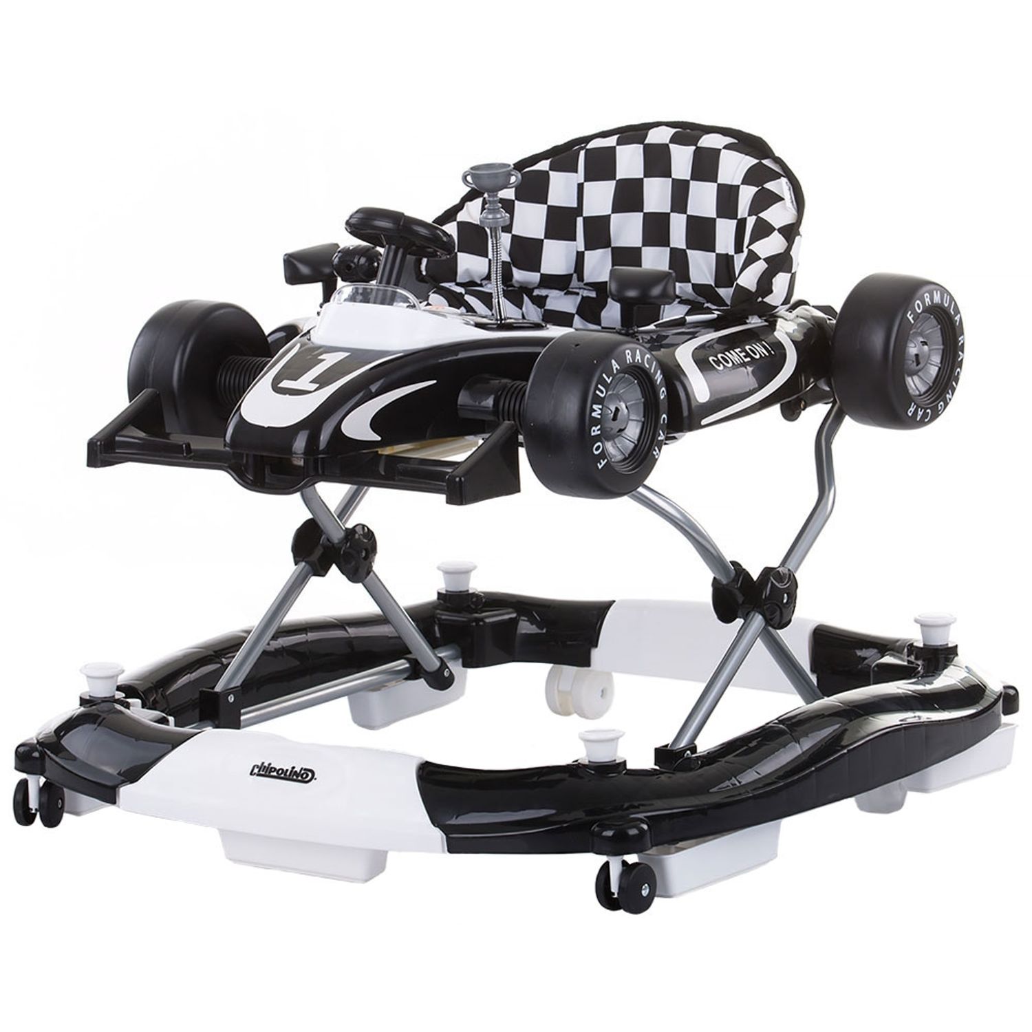 Premergator Chipolino Racer 4 in 1 black white fotografia produsului