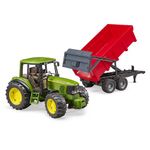 Tractor John Deere 6920 Cu Remorca Basculabila, Bruder fotografia produsului