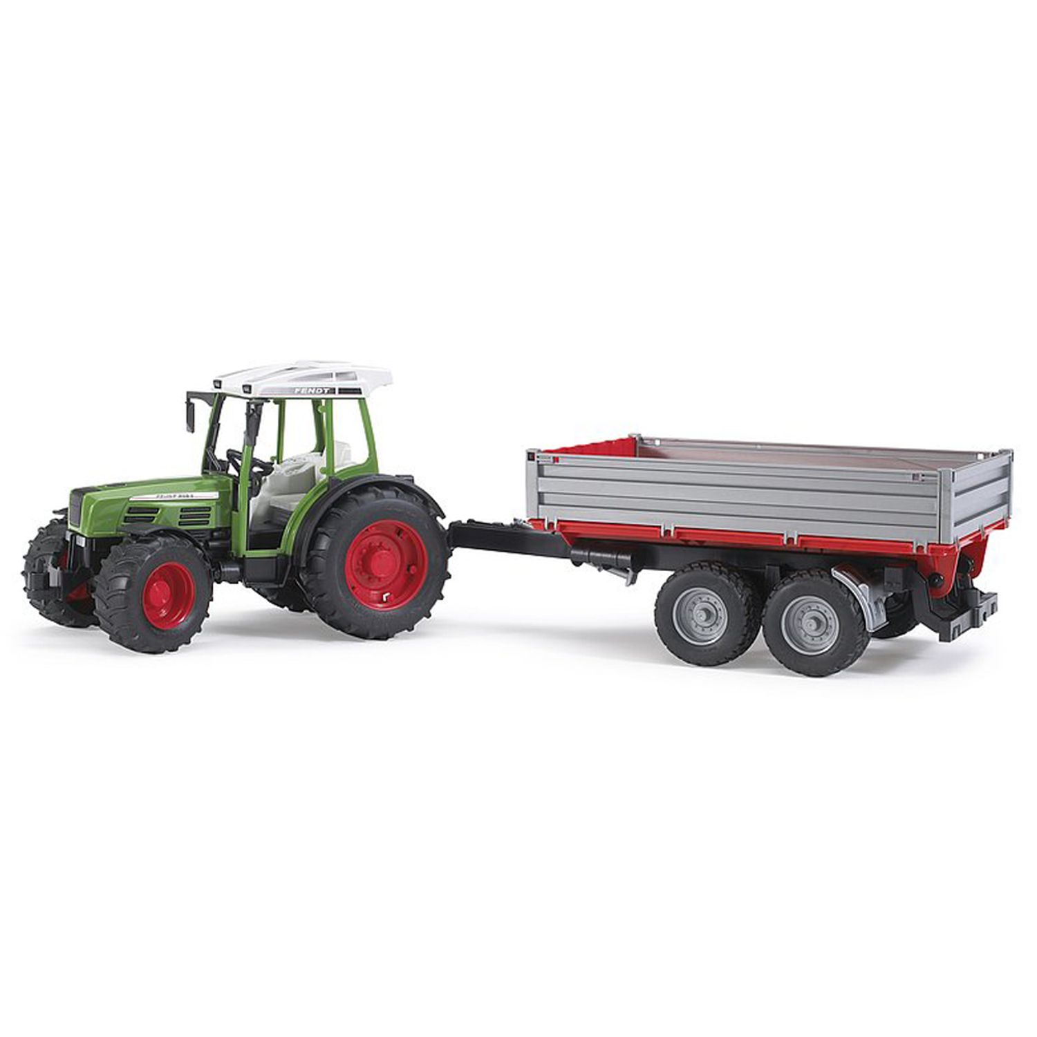 Tractor Fendt 209 S Cu Remorca Basculabila, Bruder fotografia produsului
