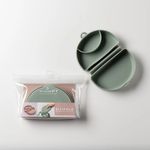 Recipient diversificare hrana bebelusi Miniware Silifold, 100% din silicon alimentar, Sage fotografia produsului