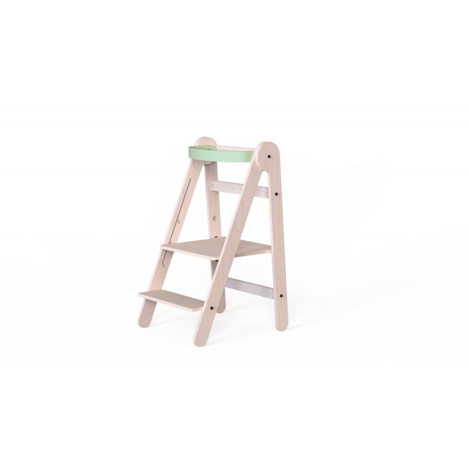Turn de invatare pliabil MamaToyz Learning Tower din lemn, Verde fotografia produsului