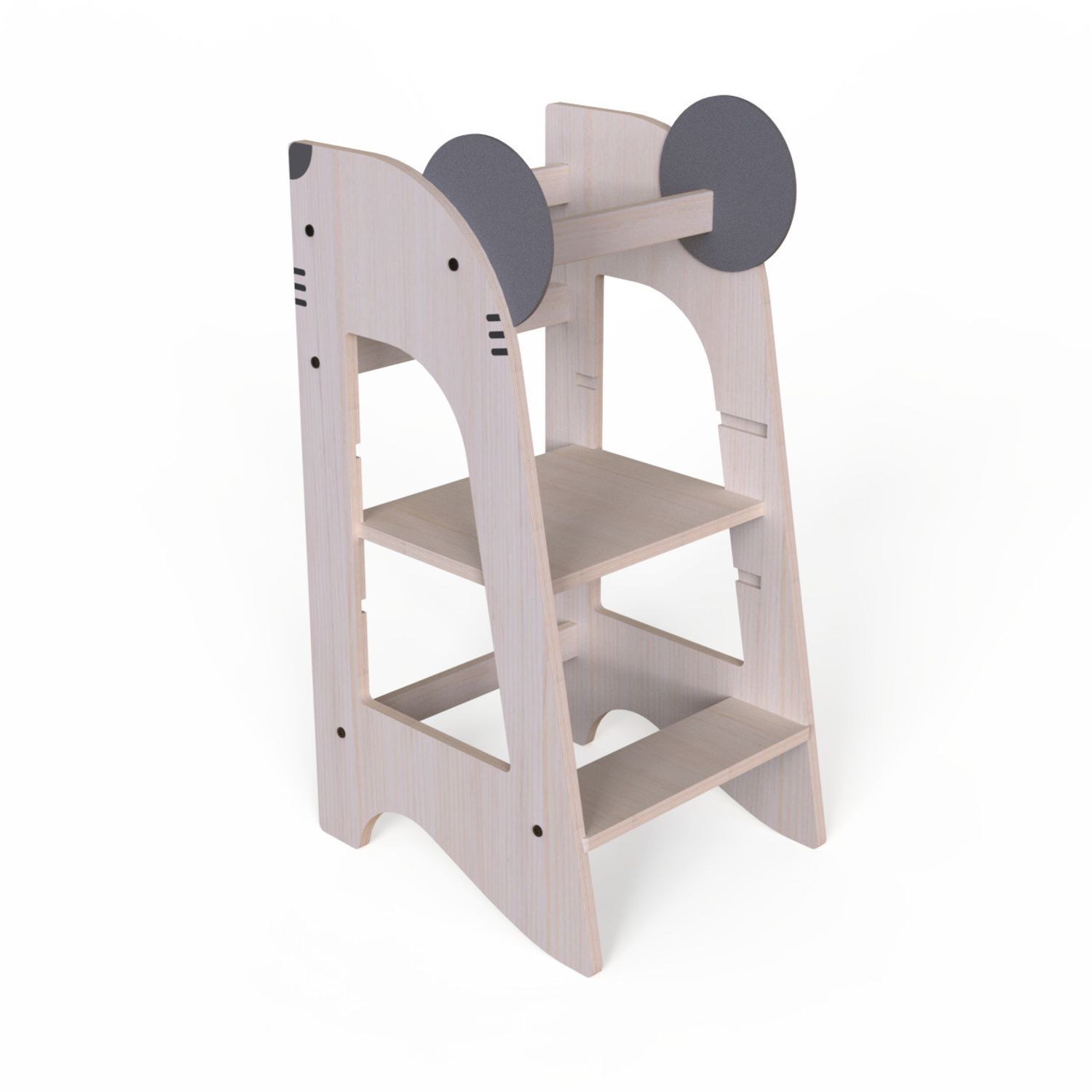 Turn de invatare MamaToyz Learning Tower din MDF, Soricel fotografia produsului