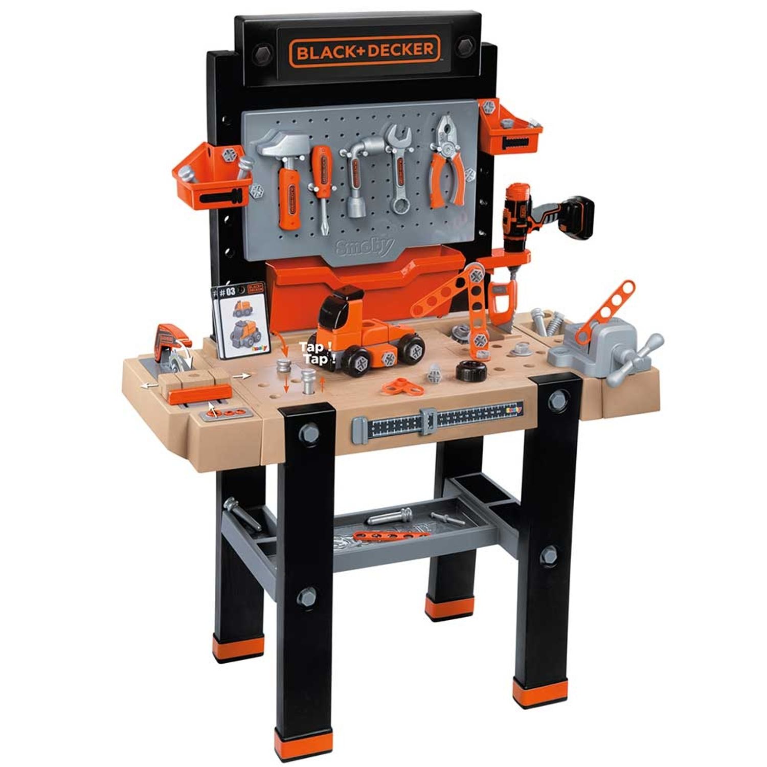 Atelier Smoby Black  Decker Bricolo Ultimate cu accesorii fotografia produsului