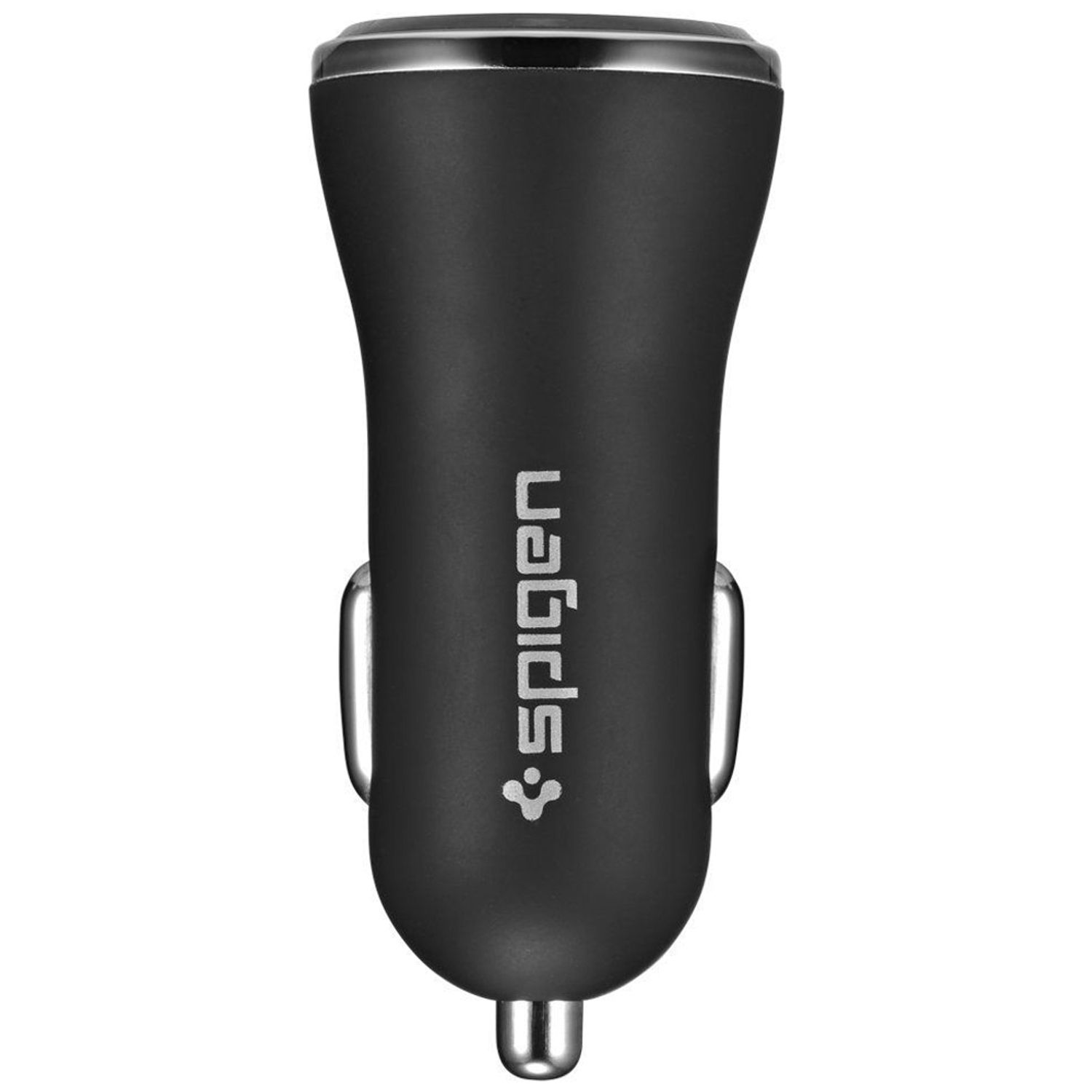 Incarcator auto Spigen QuickCharge 3.0, Qualcomm Quick Charge, 2 x USB-A, 2.4 A, Negru fotografia produsului