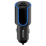 Incarcator auto Yesido, USB-A QC3.0 18 W, Type-C PD 18 W, 3A, Negru fotografia produsului