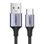 Cablu date Nickel Plating Aluminum Braid USB la Type-C, 1.5 m, Negru fotografia produsului