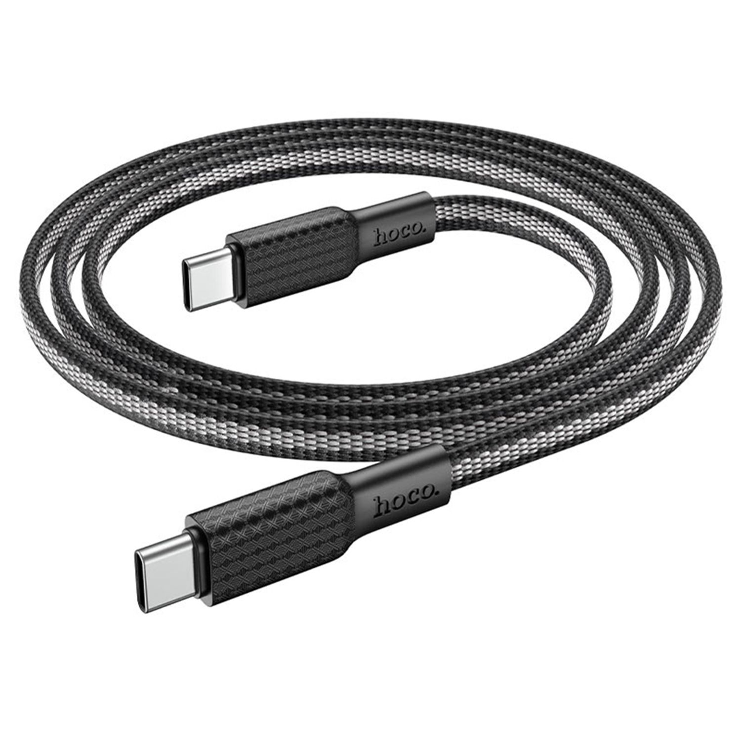 Cablu date X69 Jaeger USB-A to USB Type-C, 3 A, 1 m, Negru Alb fotografia produsului