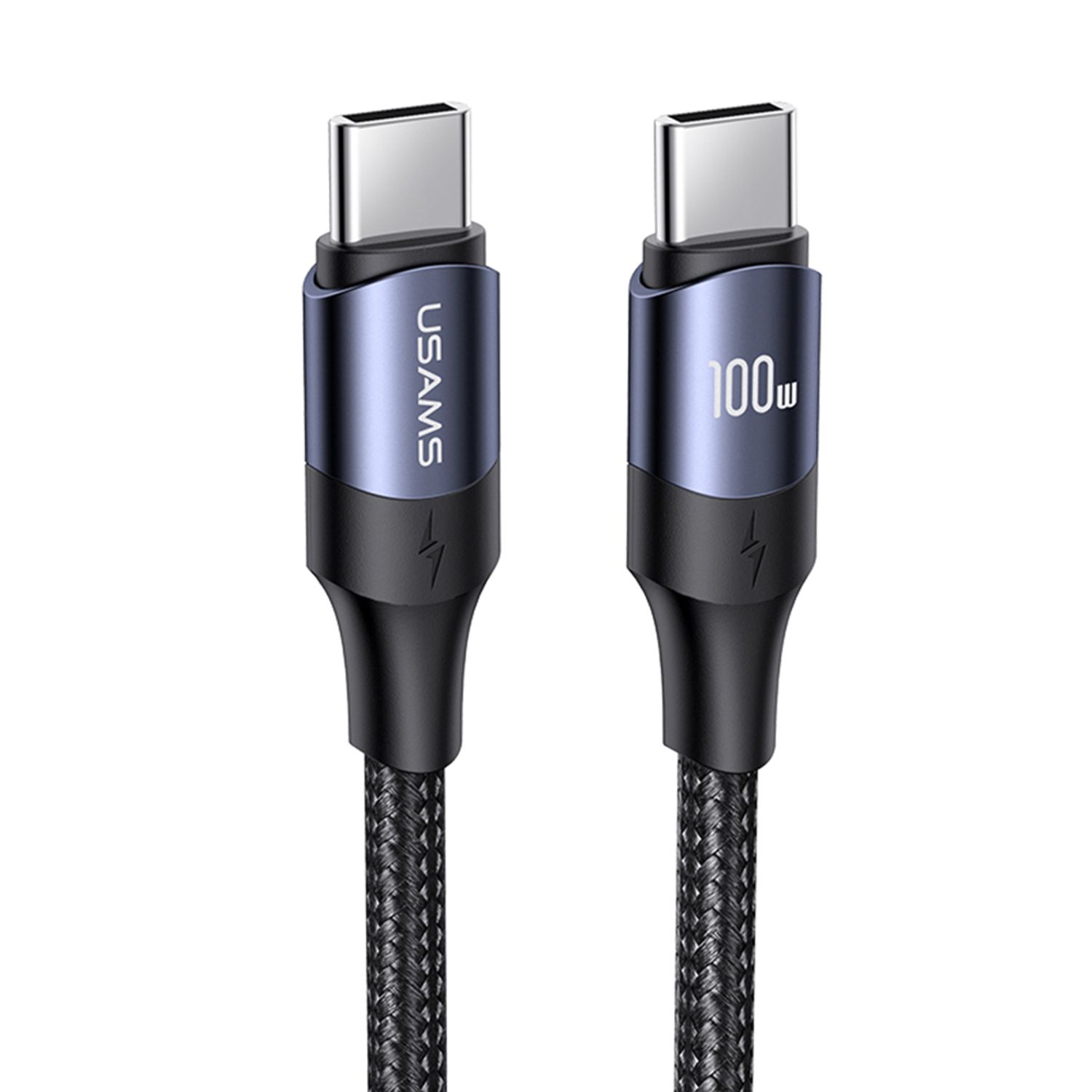 Cablu date U71 Charging   Data Type-C to Type-C 100 W, PD, Fast Charge, 3 m, Negru fotografia produsului