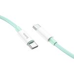 Cablu date X68 True Color USB Type-C to USB Type-C, 3 A, 1 m, Verde fotografia produsului