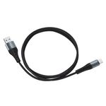 Cablu date X38 USB-A la USB Type-C, 12 W, 3 A, 1 m, Negru fotografia produsului