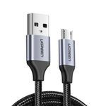 Cablu date USB la Micro-USB, QC 2.0, 2A, 1.5 m, Negru fotografia produsului