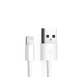 Cablu date tip Lightning USB la Lightning incarcare rapida 2.4A, 2m, Alb fotografia produsului