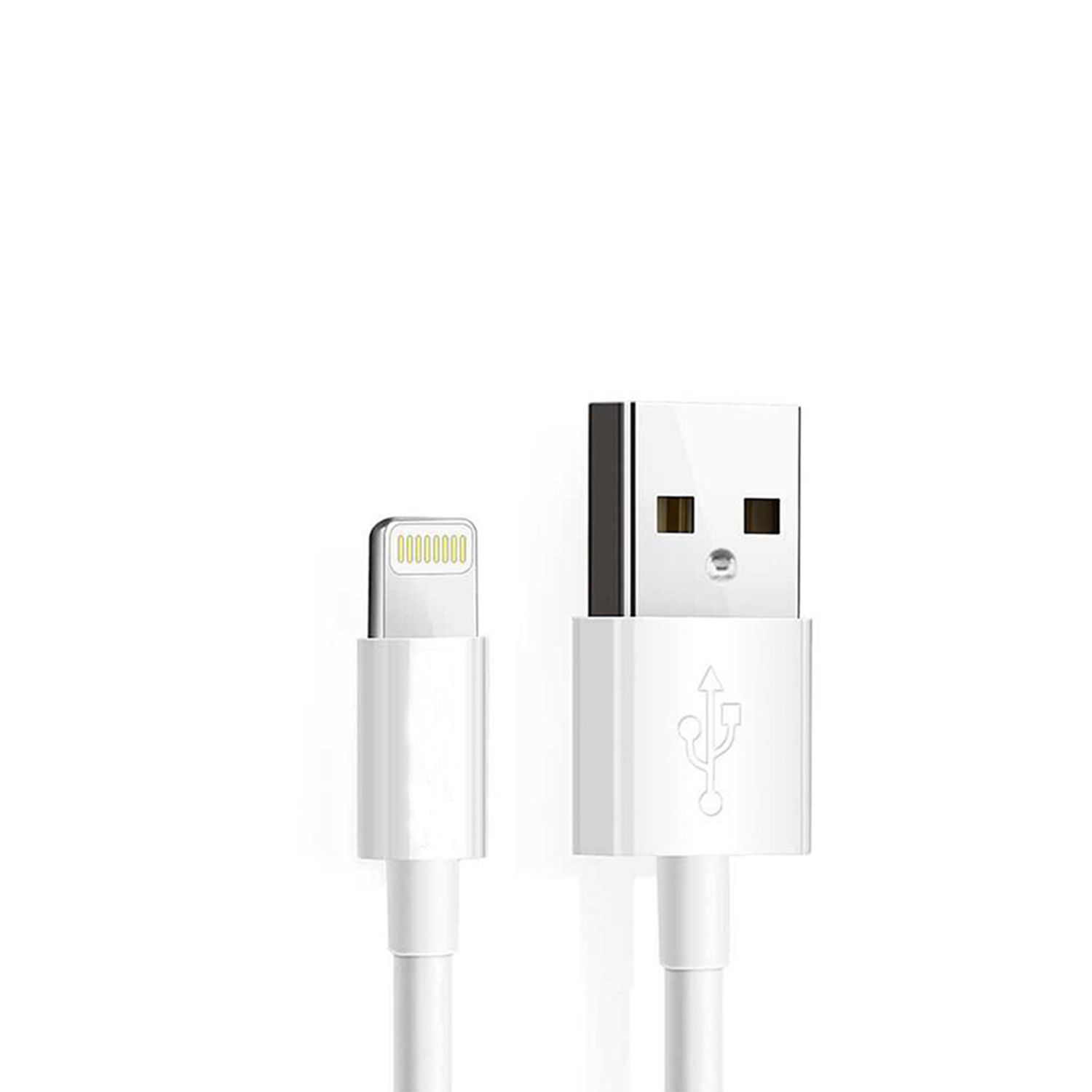 Cablu date tip Lightning USB la Lightning incarcare rapida 2.4A, 2m, Alb fotografia produsului