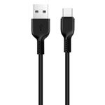 Cablu date X20 Flash USB-A to USB Type-C, 10 W, 2 A, 3 m, Negru fotografia produsului