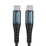 Cablu date Type-C to Type-C, 60 W, QC  PD, 3 A, 1.2 m, Negru fotografia produsului