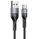 Cablu date U55 Type-C Aluminum, 1m, Negru fotografia produsului