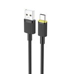 Cablu date U109 USB-A to USB Type-C, PD 15 W, 3 A, 1.2 m, Negru fotografia produsului