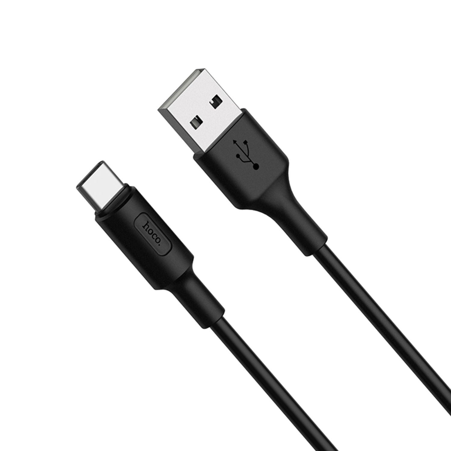 Cablu date X25 Soarer USB-A to USB Type-C, 10 W, 2 A, 1 m, Negru fotografia produsului
