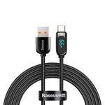 Cablu date Display USB to Type-C, 66 W, 2 m, Negru fotografia produsului