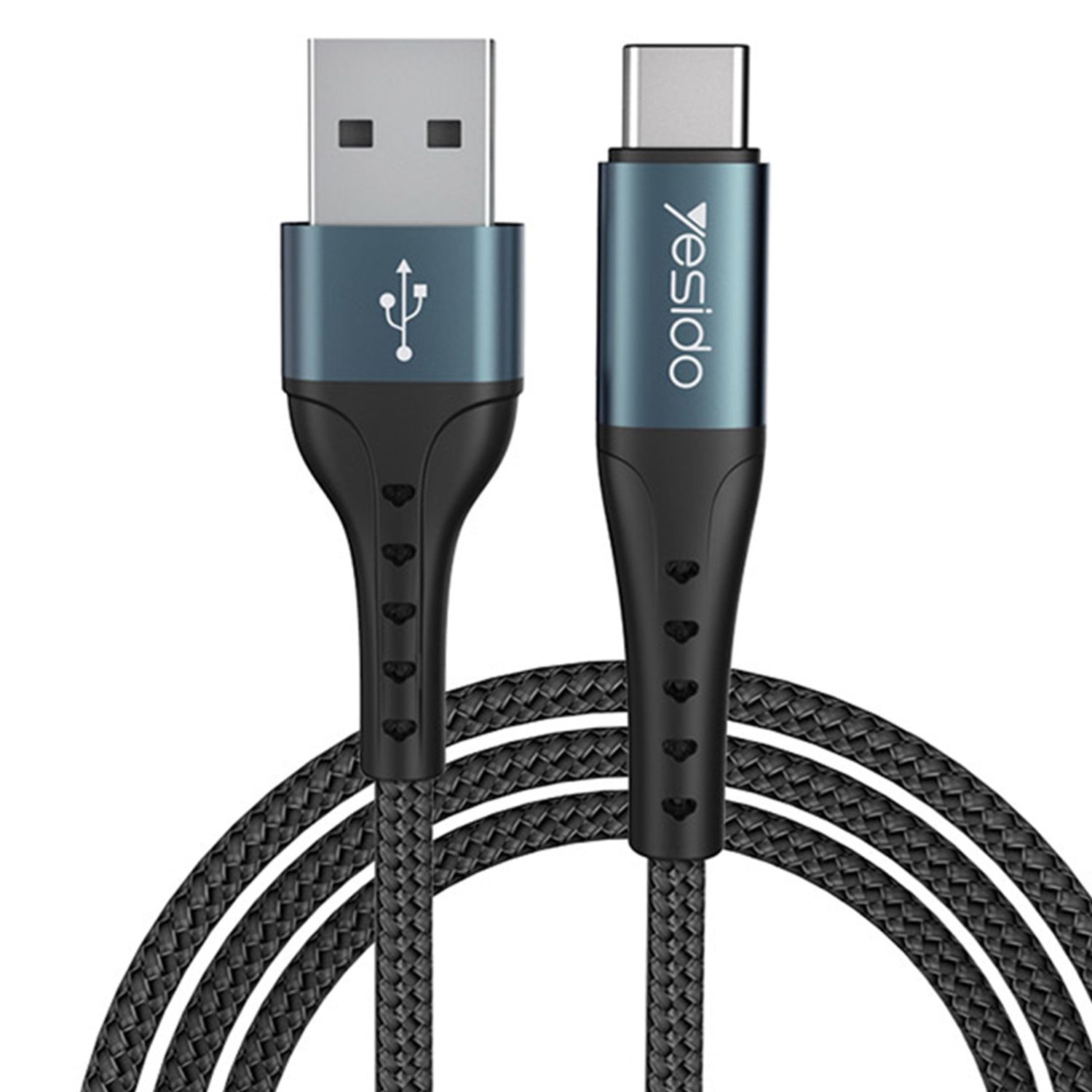 Cablu date CA-62 USB la Type-C, 3 A, 1.2 m, Negru fotografia produsului