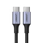 Cablu date Type-C to Type-C, 100 W, USB-C 2.0  PD, 1.5 m, Gri fotografia produsului