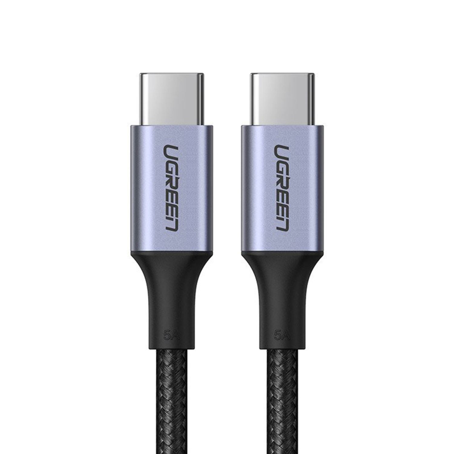 Cablu date Type-C to Type-C, 100 W, USB-C 2.0  PD, 1.5 m, Gri fotografia produsului