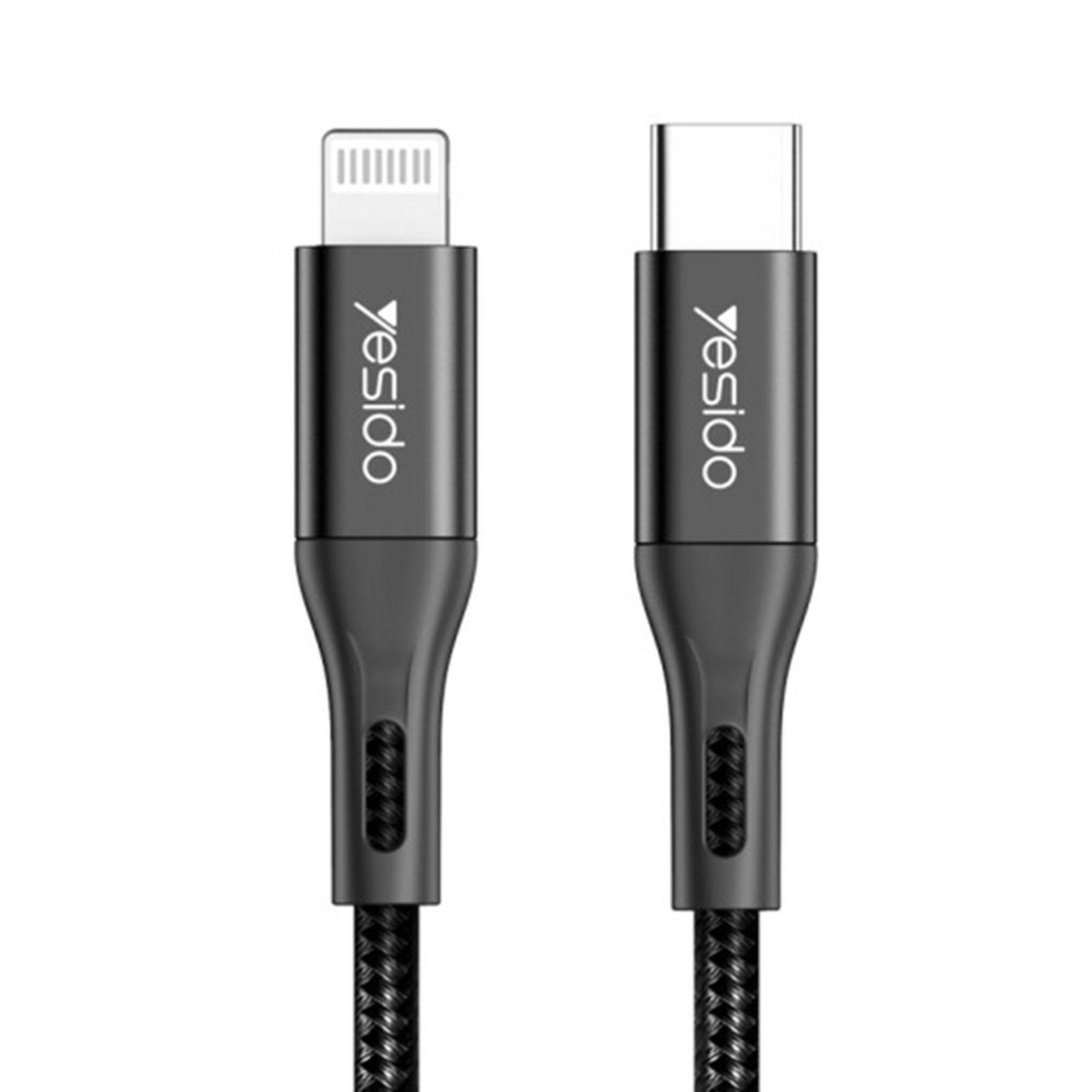 Cablu de date Type-C la Lightning Yesido CM11, 480 Mbps, 18W, 2A, 1.2m, negru fotografia produsului