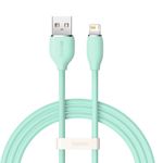 Cablu Baseus Jelly tip USB la Lightning, 2.4 A, 1.2 m, Verde fotografia produsului