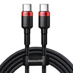 Cablu date Cafule USB to Type-C, PD 2.0, 100 W, 2 m, Rosu Negru fotografia produsului