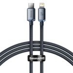 Cablu date tip lightning Baseus Crystal Shine, Type-C la Lightning, 20W, 1.2m, Negru fotografia produsului