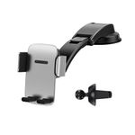 Suport telefon auto ventilatie, bord Baseus, argintiu fotografia produsului