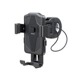 Suport telefon ghidon bicicleta, universal, Negru fotografia produsului