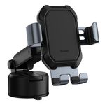 Suport auto telefon Baseus, parbriz  bord, Negru fotografia produsului