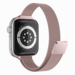 Curea pentru ceas din otel inoxidabil compatibila cu Apple Watch, Roz fotografia produsului