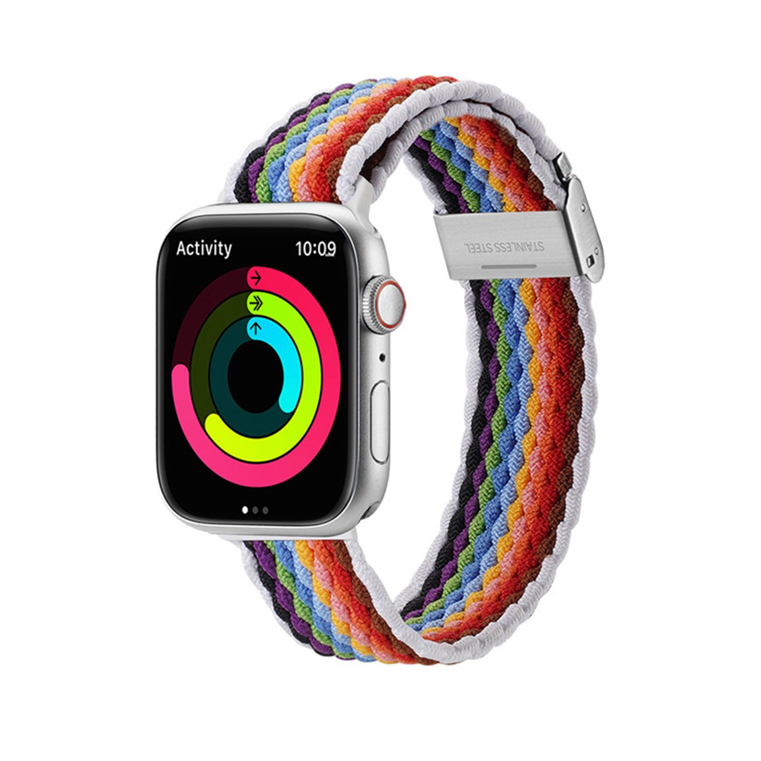 Curea pentru ceas din material respirabil compatibila cu Apple Watch, Multicolor fotografia produsului