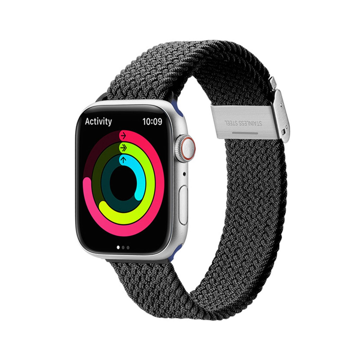 Curea pentru ceas din material respirabil compatibila cu Apple Watch, Negru fotografia produsului