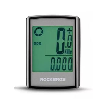 Vitezometru Pentru Bicicleta Digital Rockbros, Rezistent La Apa, 18 Functii, Cu Ecran LCD, Cu Adaptor Bluetooth, Negru
