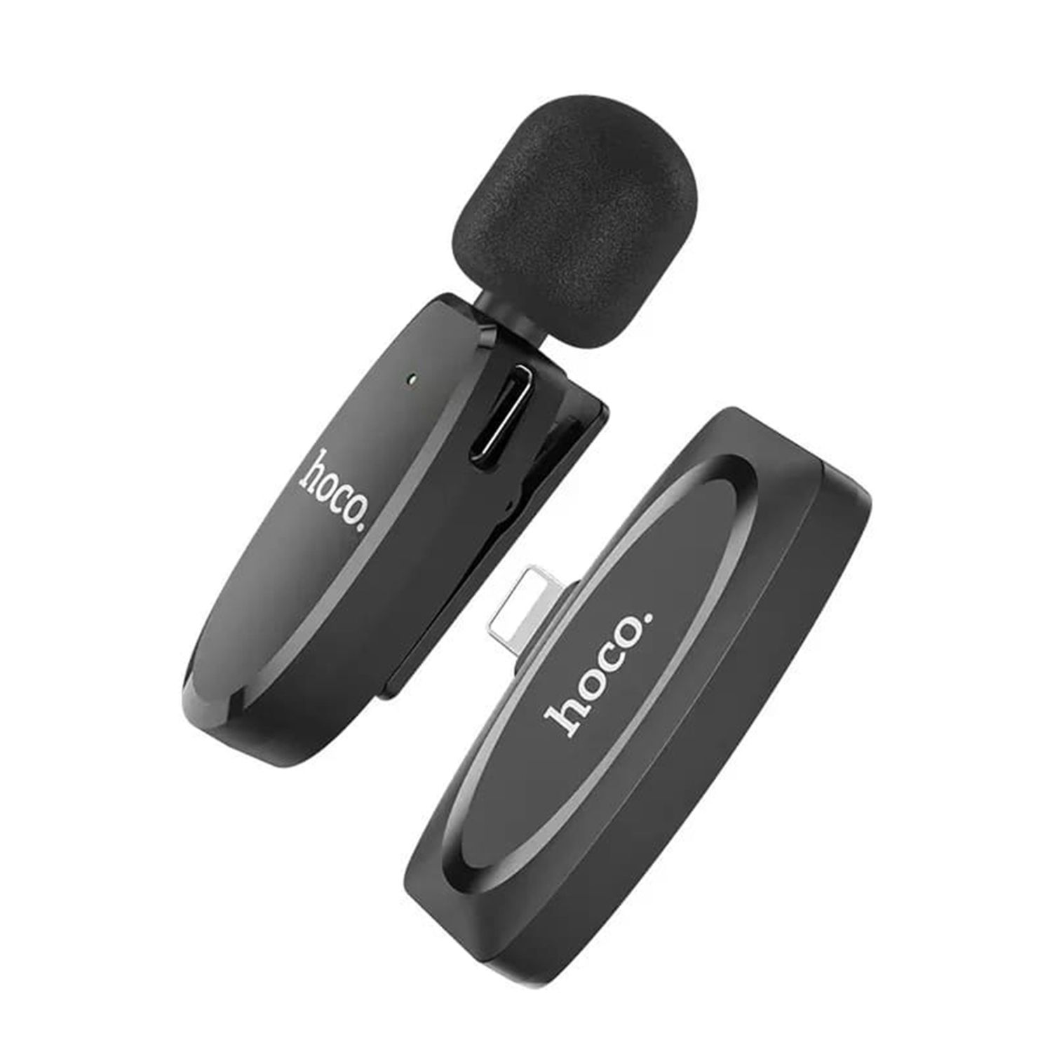 Microfon Lavaliera profesionala Wireless Lightning, 70mAh, Negru fotografia produsului