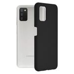 Husa din silicon compatibila cu Samsung Galaxy A03s, Negru fotografia produsului