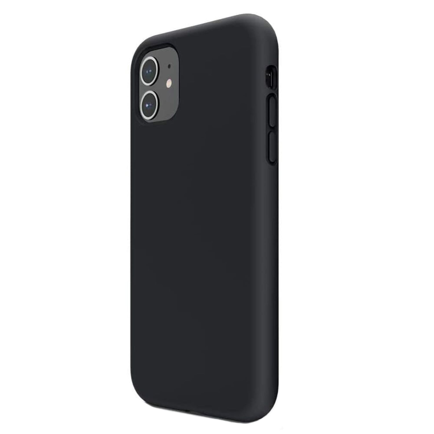 Husa soft din silicon compatibila cu Samsung Galaxy S21, Negru fotografia produsului