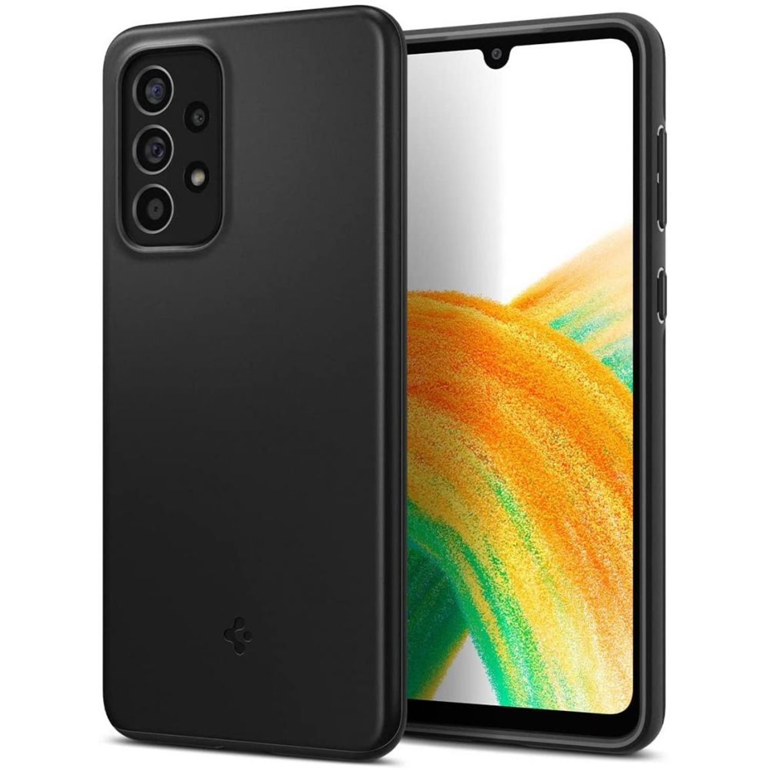 Husa premium Thin Fit pentru Samsung Galaxy A33 5G, Negru fotografia produsului