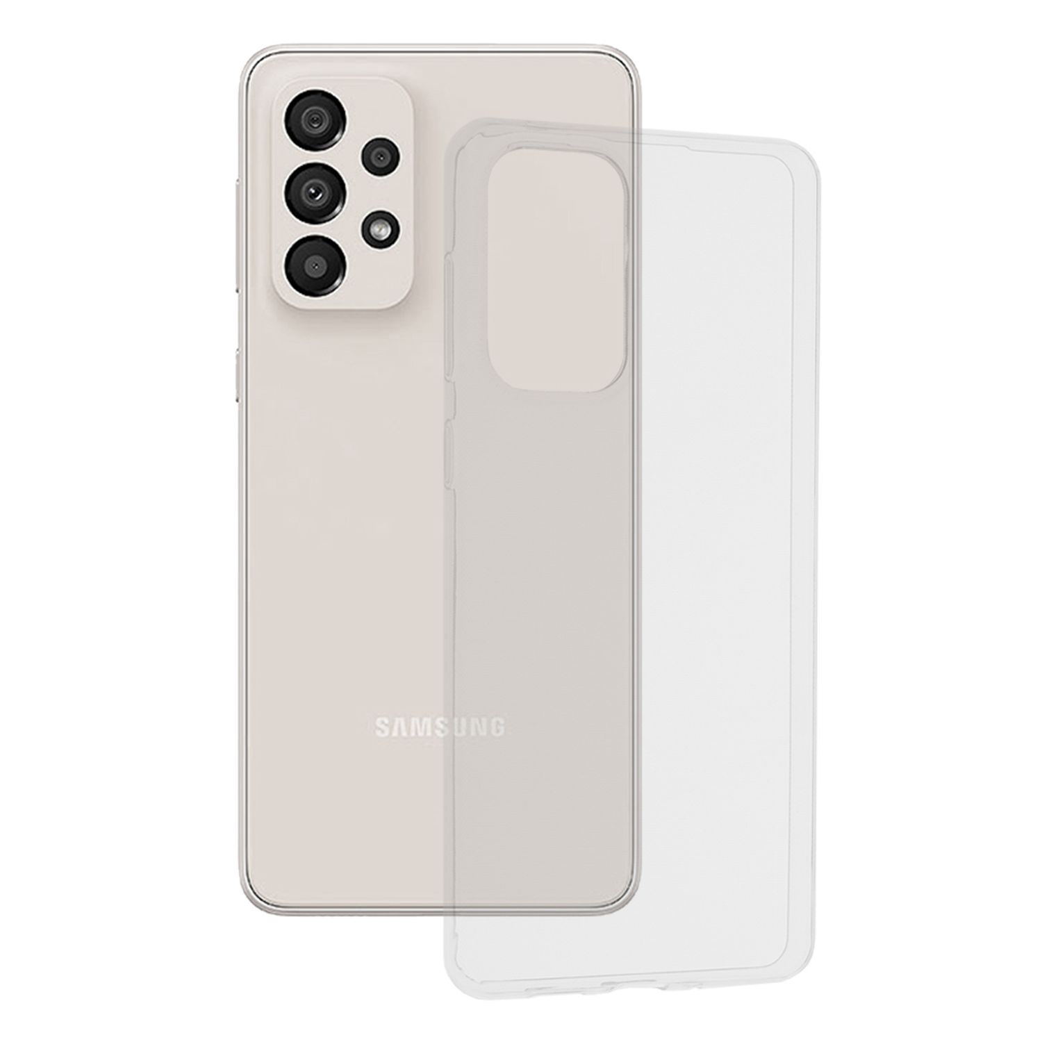 Husa din silicon transparent pentru Samsung Galaxy A33 5G fotografia produsului